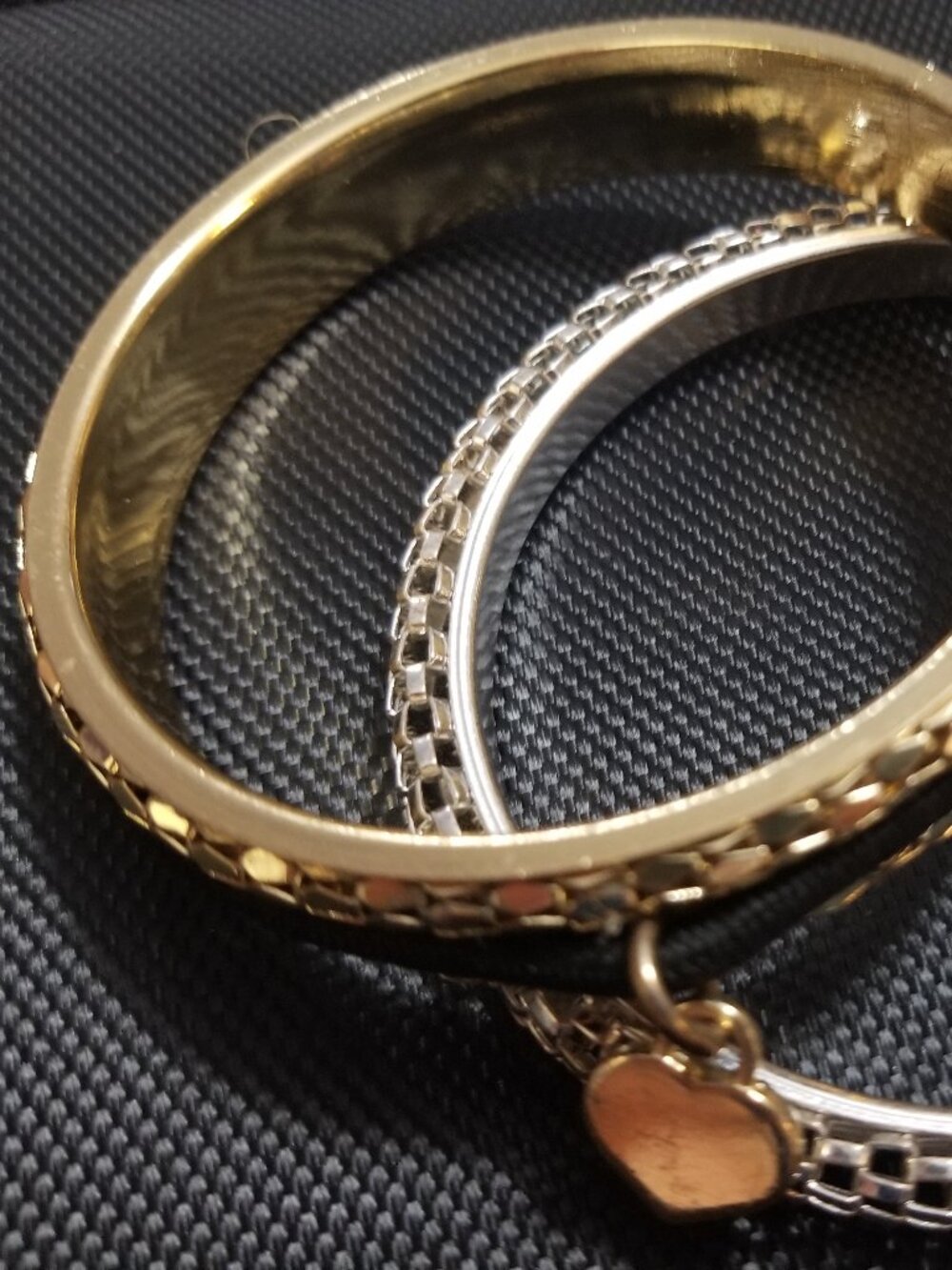 Dual-Snake-Chain-Bangle-Bracelets - Picture 2 of 5